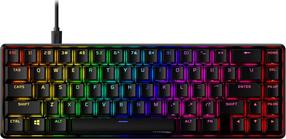 Vadu spēļu tastatūra HyperX Alloy Origins Alloy Origins 65 HyperX Red - Linear, EN, melna krās.