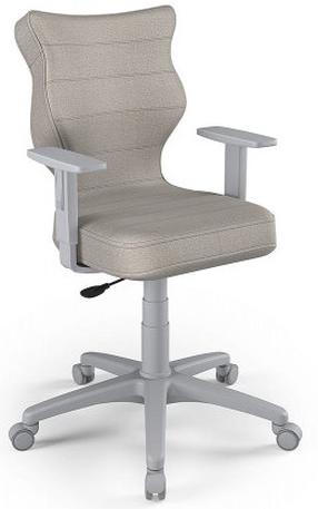Vaikiška darbo kėdė Duo MT03 Size 5, 40 x 40 x 86 - 99 cm, pilka sp./šviesiai pilka sp.