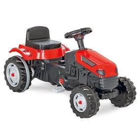 Traktors ar pedāļiem Woopie, sarkana krās.