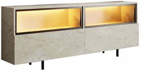 Televizoriaus spintelė Kalune Design Ekol Up, travertine sp., 32 cm x 180 cm x 67 cm