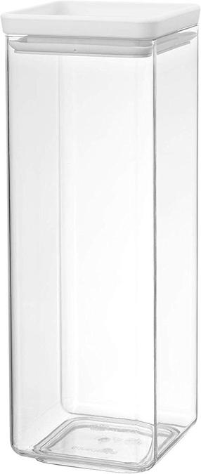 Birių produktų indas Brabantia, 2.5 l, skaidri/balta