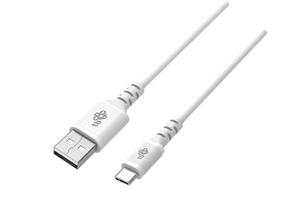 Kaabel TB Print, USB Type C/USB-A, 200 cm, valge v.
