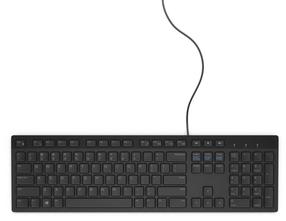 Vadu datora tastatūra Dell KB216, Angļu (US), melna krās.