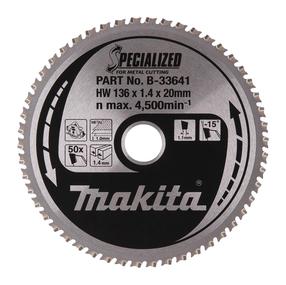 Griešanas disks Makita B-33641, 136 mm x 1.4 mm x 20 mm