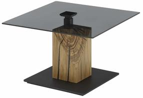 Kohvilaud MC Akcent Balsta, tamm v./must v., 70 cm x 70 cm x 45 - 63 cm