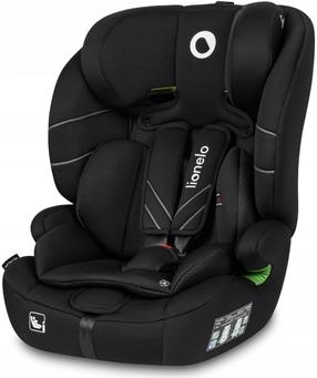 Automobilinė kėdutė Lionelo Levi i-Size, juoda sp., 76 - 150 cm