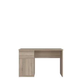 Rašomasis stalas su spintele Domoletti LSQB211L-D30F, 120 cm x 60 cm, 75.3 cm, ruda sp.