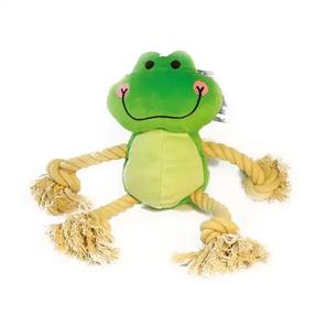 Žaislas šuniui, pliušinis Yarro International Cheerful Frog, 36 cm, žalia sp.