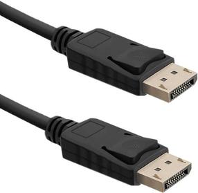 Vads Qoltec DisplayPort v1.4 Displayport, Displayport, 0.5 m, melna krās.