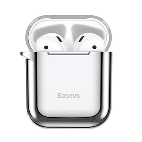 Чехол для наушников Baseus Metallic Shining Ultra-Thin, серебристый цв.