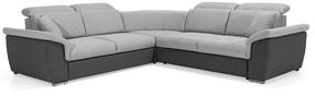 Kampinė sofa Federico Sawana 21, Sawana 05, pilka sp./tamsiai pilka sp., 268 x 268 cm x 102 cm