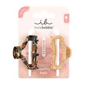 Plaukų segtukas Invisibobble Clipstar Golden Roar M, ruda sp., 2 vnt.