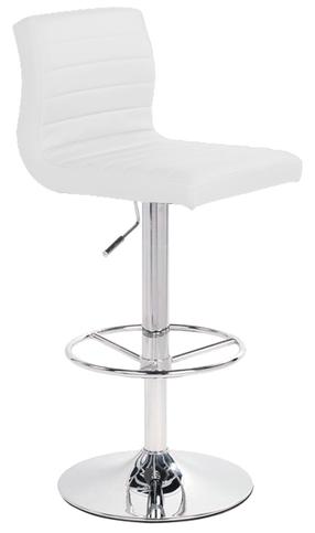 Baro kėdė Home4you Aura 27781, balta, 46 cm x 42 cm x 88 - 109 cm