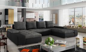 Kampinė sofa Marino Sawana 05, Soft 11, tamsiai pilka sp., 200 x 363 cm x 88 cm