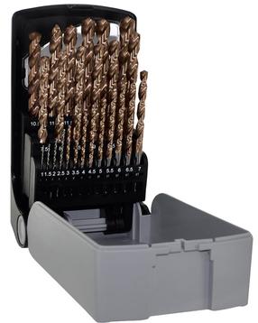 Grąžtų komplektas Tivoly Furius HSS Drill Set, metalas/nerūdijantysis plienas/gelžbetoniui, hss, kvadratas, 1 mm