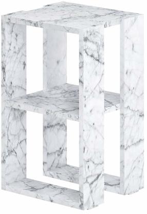 Naktinis staliukas Kalune Design Lonie 776HMS3441, carrara marble sp., 55 cm x 30 cm x 30 cm