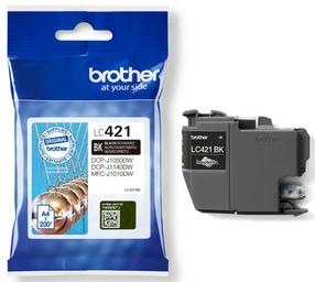 Tinte Brother LC-421BK, melna krās.