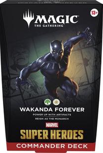 Stalo žaidimo papildymas Wizards of the Coast Magic: The Gathering Marvel Super Heroes Commander Deck Wakanda Forever, EN