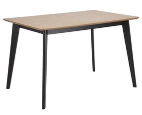 Stalas Home4you Roxby, ruda sp./juoda sp., 120 cm x 80 cm x 76 cm