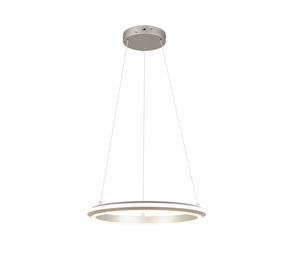 Šviestuvas lubų Trio Amador, LED, 2300 - 4000 °K, 1 x 34 W, balta sp./nikelio sp. / nikelio sp., 45 x 45 cm