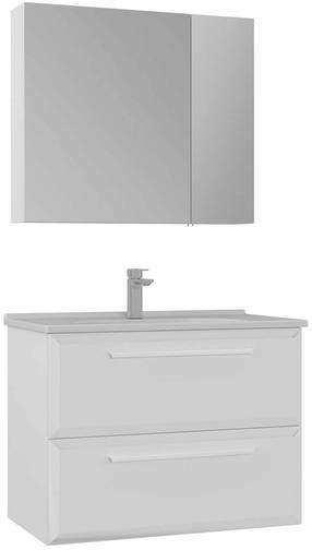 Vonios kambario baldų komplektas Kalune Design Nuvola, balta sp., 50 cm x 80 cm x 62 cm