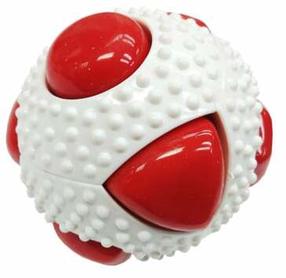 Игрушка для собаки, для обучения Gimborn Sensory Ball Extra, 9.8 см, Ø 9.8 см, белый цв./красный цв., 9,8 cм