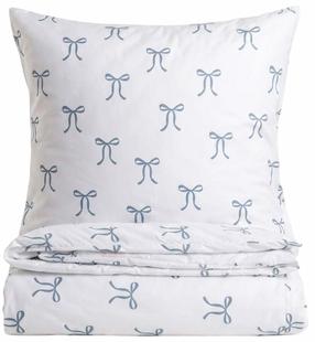 Voodipesukomplekt Homla EC Vivienne 245113, valge v./helesinine v., 70 x 80 cm, 140 x 200 cm, 2 os.