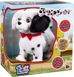Žaislinis gyvūnas šuo Tm Toys Puppy Luv Pepper, anglų, balta sp./juoda sp.