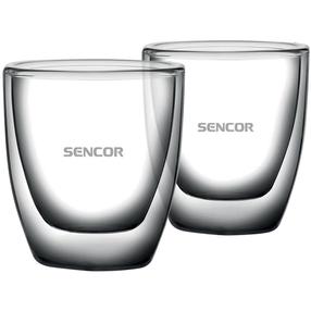 Набор стаканов с двойными стенками Sencor Espresso SGX 001, прозрачный цв., 0.08 л