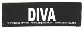 Šunų petnešų etiketė Julius-K9, juoda sp.