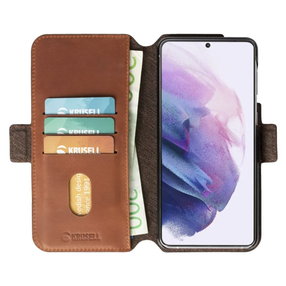 Telefoni ümbris Krusell PhoneWallet, pruun v., Samsung