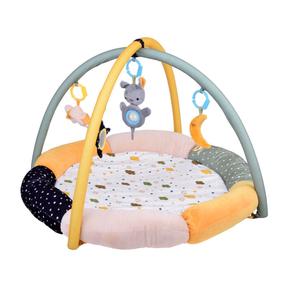 Aktivitāšu paklājiņš Cloud ZA5590, 80 cm x 80 cm, dzeltena krās./pelēka krās.