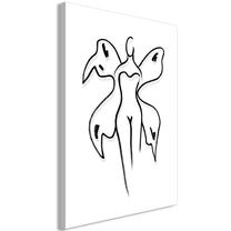 Reprodukcija Artgeist Butterfly Woman KR42, 40 cm x 60 cm