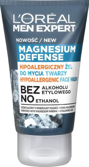 Puhastusgeel L’Oréal Paris Men Expert Magnesium Defence, 100 ml