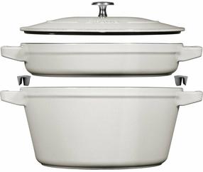 Podu komplekts Zwilling Staub La Cocotte 40508-385-0, Ø24 cm, 1.9 - 4.2 l, balta krās.
