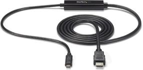 Adapteris StarTech USB-C to HDMI CDP2HDMM2MB USB-C, HDMI, 2 m, melna krās.