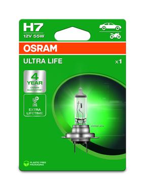 Automobilio lemputė Osram 64210ULT-1BL, halogeninė, skaidri sp./mėlyna sp./balta sp., 12 V