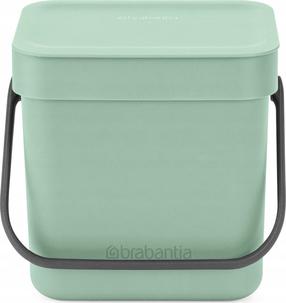 Atkritumu tvertne Brabantia Sort & Go 211683, jade green krās., 3 l, 18.8 cm x 13.9 cm