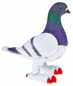 Rotaļu dzīvnieks putns Lovely Dove, pelēka krās.