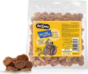 Gardums suņiem Hau&Miau HM-8113, pīles gaļa, 0.5 kg