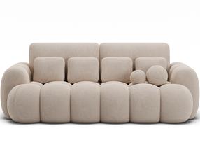 Sofa-lova Cotonn Calmora, smėlio sp., 256 x 119 cm x 105 cm
