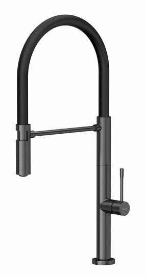 Praustuvo maišytuvas Quadron Margot T Line SteelQ, juoda sp./grafito sp.