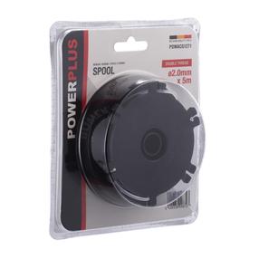 Spoles ar auklu Powerplus POWACG1271, melna krās.