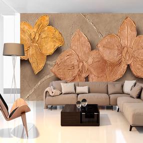 Fototapete Artgeist Painted Orchids, 280 cm x 400 cm