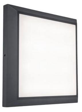 Āra griestu lampa Lutec Helena, 20W, LED, IP54, melna krās., 22 cm x 3.6 cm