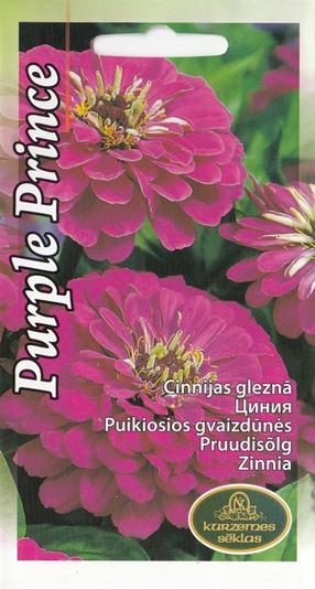 Семена цинния Zinnia Purple Prince, 4 г