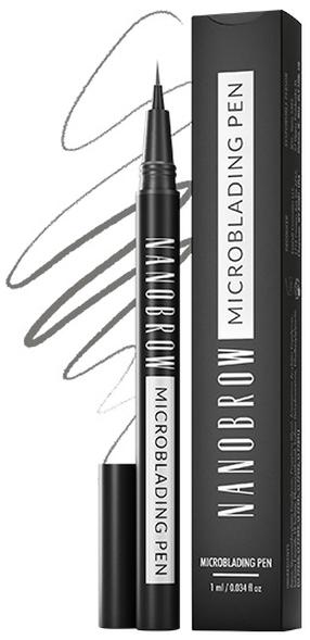 Карандаш для бровей Nanobrow Microblanding Pen, 1 мл, серый цв. ash blonde
