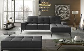 Kampinė sofa Torrense Monolith 97, žalia sp., dešininė, 265 x 175 cm x 98 cm