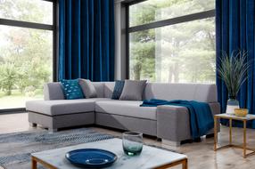 Kampinė sofa Fabio Sawana 21, Sawana 05, pilka sp., kairinė, 167 x 268 cm x 73 cm