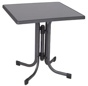 Lauko stalas Patio Dine & Relax, antracito sp./pilka sp., 70 cm x 70 cm x 73 cm